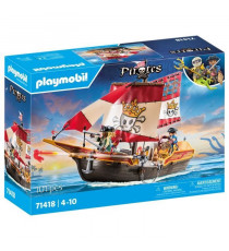 PLAYMOBIL 71318 Chaloupe des pirates - Pirates - Avec deux personnages, deux canons - Des 4 ans