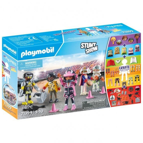 PLAYMOBIL 71399 My Figures : Cascadeurs - Stunt Show - Crée tes personnages interchangeables Stunt Show - Des 5 ans