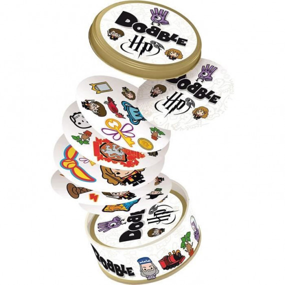 Jeu de société Dobble Harry Potter - ASMODEE - Jeu de rapidité - a partir de 6 ans - 2 a 8 joueurs - 15 minutes