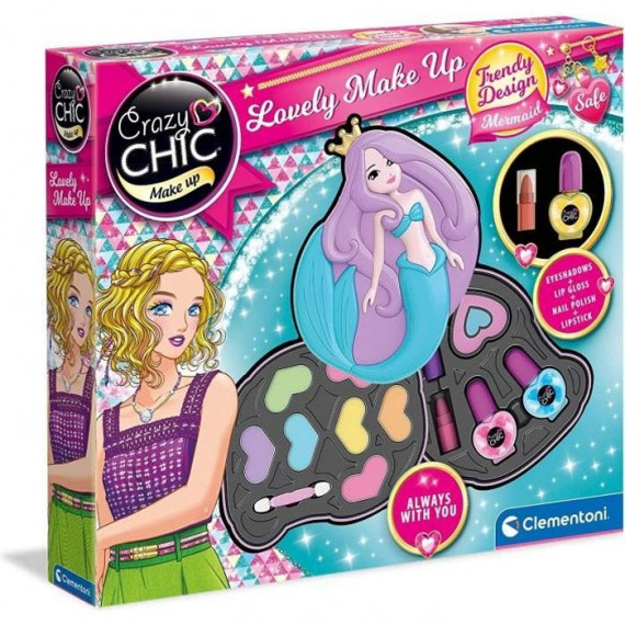 Clementoni - Crazy Chic - Palette de maquillage Sirene