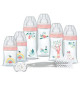 Dodie Kit Naissance - 6 Biberons Anti-Colique Tétines Plates, 1 Sucette Anatomique 0-2 Mois, 1 Goupillon - Sans BPA - Vert