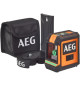 AEG Mesure laser CLG220-B, portée 20 m, laser vert, 2 lignes, avec 1 adaptateur, 2 piles AA, 1 pochette de rangement, bande v…