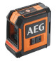 AEG Mesure laser CLR215-B, portée 15 m, laser rouge, 2 lignes, avec 1 adaptateur, 2 piles AA, 1 pochette de rangement, bande …