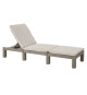 Keter Chaise longue avec coussin Daytona Cappuccino 441308