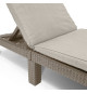 Keter Chaise longue avec coussin Daytona Cappuccino 441308
