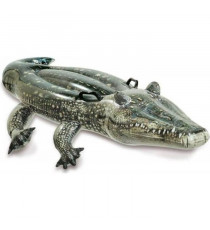 Bouée gonflable Alligator a chevaucher INTEX - Dimensions 170 x 86 cm - Pour enfants a partir de 3 ans