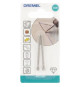 DREMEL - Lot de 2 pointes diamantées 4,4mm 7105 - Pour bois, céramique, verre et pierres semi-précieuses