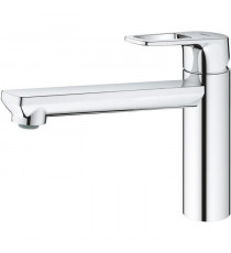 Mitigeur évier monocommande BauLoop 31706000 - GROHE - Bec tube pivotant médium - Rotation 140° - Chrome