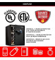 MASTER LOCK Coffre-fort sécurité a combinaison électronique - Noir et gris anthracite