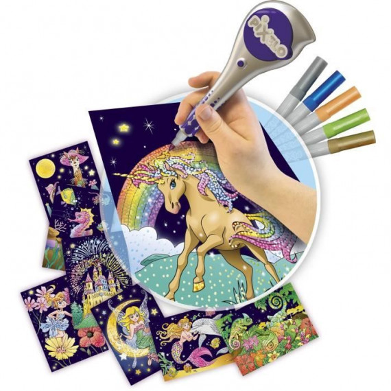 LANSAY Pixelo Jeu de coloriage Coffret métallique - Mixte - a partir de 6 ans