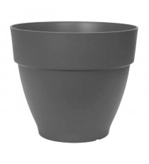 Elho Vibia Campana Bac a fleurs Rond 55 - Noir - Ø 55 x H 47 cm - extérieur - 100% recyclé