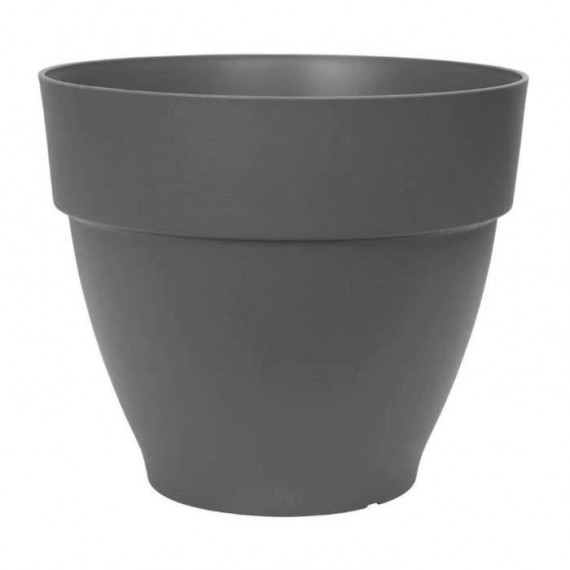 Elho Vibia Campana Bac a fleurs Rond 55 - Noir - Ø 55 x H 47 cm - extérieur - 100% recyclé
