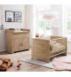 Chambre bébé Duo : Lit 70 x 140 cm + Commode a langer AHOI - Chene - TREND TEAM