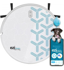 EZICLEAN - Robot aspirateur laveur connecté Aqua Xpert animal S250 - Navigation Navig+ - 55dB - 120 min - 100 m² - 300 ml
