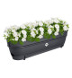 Elho Vibia Campana Balconniere Allin1 70 - Noir - L 70 x B 26 x H 17 cm - Balcon - 100% recyclé
