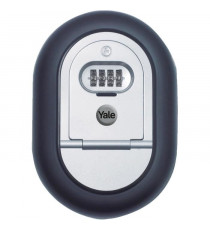 Boîte a clés sécurisée a code programmable 4 chiffres - YALE - Y500 - Résistant aux intempéries et aux effractions - Gris/Noir
