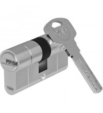 YALE Cylindre de Serrure Débrayable - Pour Porte Extérieure/Entrée - 10 Goupilles - 5 Clés - 40 x 40 mm