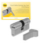 YALE Cylindre de Serrure Débrayable - Pour Porte Extérieure/Entrée - 10 Goupilles - 5 Clés - 40 x 40 mm