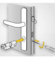YALE Cylindre de Serrure Débrayable - Pour Porte Extérieure/Entrée - 10 Goupilles - 5 Clés - 40 x 40 mm