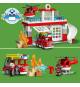 LEGO 10970 DUPLO La Caserne Et L'Hélicoptere des Pompiers, Jouet de Camion, Motricité, Grandes Briques, Cadeau Enfants Des 2 Ans