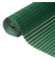 Canisse double face PVC vert foncé - 1 x 3 m - 100% occultant - 1500 g/m² - Set de fixation - NATURE