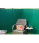 Canisse double face PVC vert foncé - 1 x 3 m - 100% occultant - 1500 g/m² - Set de fixation - NATURE