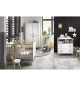 Chambre bébé trio OSLO - Lit 120x60 + Commode a langer 2 tiroirs étoiles + Armoire 3 portes - SAUTHON