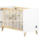 Chambre bébé duo OSLO - Lit 120x60 + Commode a langer 2 tiroirs gouttes - SAUTHON