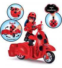 Scooter Miraculous Switch'n go + poupée articulée Ladybug Lucky Charm BANDAI 26 cm - P50668