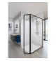 AURYS Paroi de douche en kit BALEARES  ATELIER N°4 - Verre Timeless 8 mm trempé by Saint-Gobain - L.90 cm x  H.198 cm