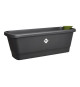 Elho Noa Balconniere M - Noir - L 52 x B 20 x H 18 cm - Balconextérieur - 100% recyclé