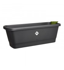 Elho Noa Balconniere M - Noir - L 52 x B 20 x H 18 cm - Balconextérieur - 100% recyclé