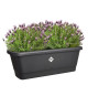 Elho Noa Balconniere M - Noir - L 52 x B 20 x H 18 cm - Balconextérieur - 100% recyclé
