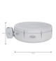 Spa gonflable avec Lumieres LED BESTWAY- Lay-Z-Spa Paris - 196 x 66 cm - 4/6 places - Rond (Couverture, pompe, cartouche, dif…