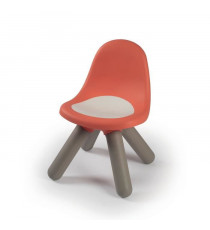 SMOBY - KID Chaise enfant rouge brique - Anti UV - Max 50 Kg - Fabrication française