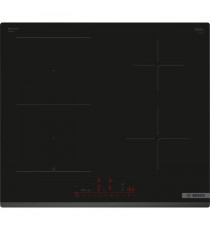Table induction 60cm - BOSCH SER6 - PVS63KHC1E Noir - 4-foyers - Home Connect - L592xP522 mm