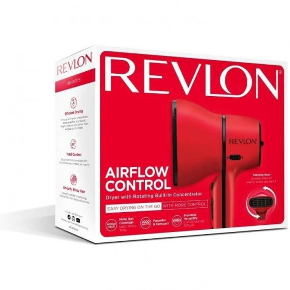 Seche cheveux - REVLON - AIRFLOW CONTROL - RVDR5320E - Diffuseur permanent orientable a 90° - 2000W