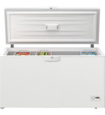 Congélateur coffre pose libre - BEKO - HSM46740 - Classe E - 451 L - 67,5 x 155,5 x 86 cm - Blanc