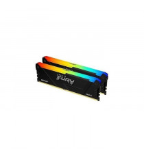 Mémoire RAM - KINGSTON - FURY Beast - RGB - 32 Go (2 x 16 Go) - DDR4 - 3200 MHz CL16 - (KF432C16BB2AK2/32)