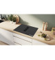 Table induction aspirante - BOSCH SER6 - PVQ711H26E Noir - 4-foyers - Home Connect - L710xP522 mm