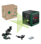 Laser lignes Bosch - Quigo Green (Livré avec 2 piles, une pince universelle MM2 et 1 adaptation de fixation)