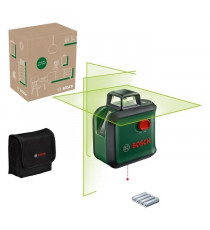 Laser lignes AdvancedLevel 360 de Bosch (3 laser lignes avec laser a 360° pour un alignement dans toute une piece, dans boîte