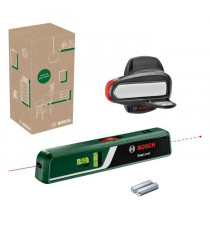 Niveau laser a bulle EasyLevel de Bosch avec support mural (ligne laser pour un alignement flexible sur les murs et point laser