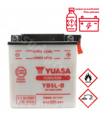 BATTERIE YUASA YB5L-B 12V-5.3 Ah