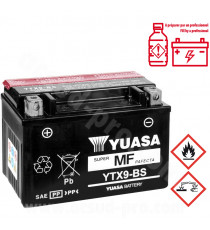 BATTERIE YUASA YTX9-BS 12V-8.4Ah MF SANS ENTRETIEN LIVREE AVEC PACK ACIDE