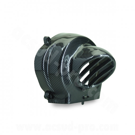 CACHE / VOLUTE TURBINE TNT ADAPT. PIAGGIO 50 ZIP. TYPHOON. FLY. LIBERTY. VESPA LX/GILERA 50 STALKER. ICE  IMIT CARBONE