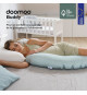 Coussin de Maternité BABYMOOV DOOMOO Buddy - Cloudy kaki - Coton bio et oeko-Tex - 180 x 45 x 16 cm
