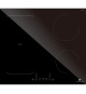 Table induction 4 zones flex avec double bridge - 7200W - slider - 4 boosters - noir