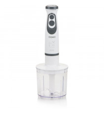 Ensemble Mixeur - DOMO - DO1089M - 600 W - Vitesse variable + Turbo - Mixeur plongeur, fouet, hachoir, verre gradué - Blanc
