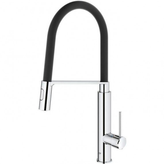 GROHE Mitigeur évier Concetto 31491000 - Bec orientable professionnel - Rotation 360° - Limiteur de température et de débit -…